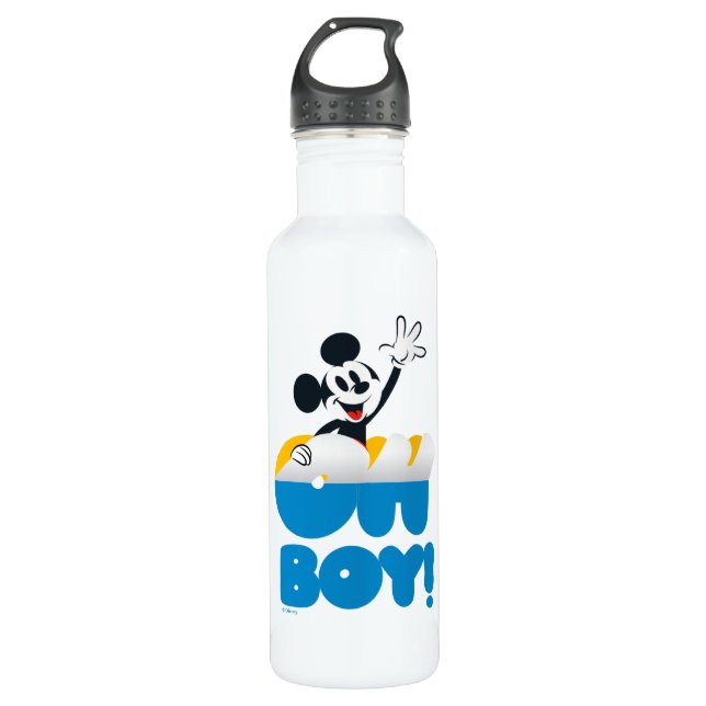 Mickey Mouse Oh Boy! Peel Away Stainless Steel Water Bottle (Front)