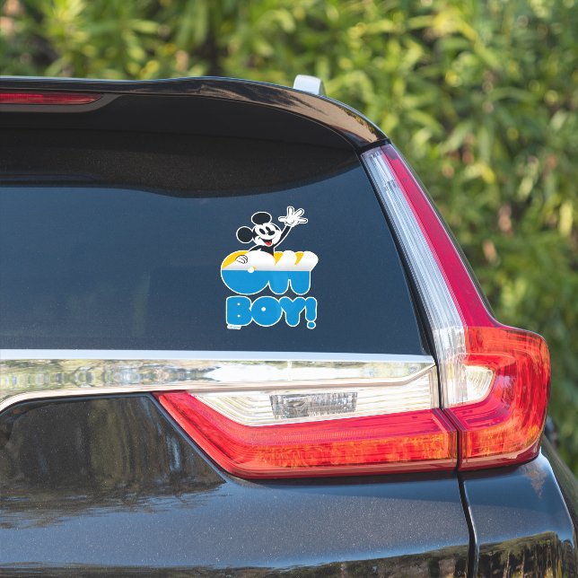 Mickey Mouse Oh Boy! Peel Away Sticker (Car Side)