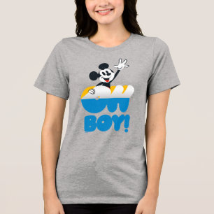 Mickey Mouse Oh Boy! Peel Away Tri-Blend Shirt