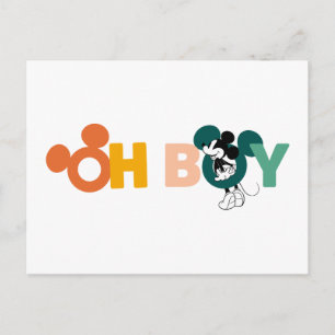 Mickey Mouse Oh Boy Postcard
