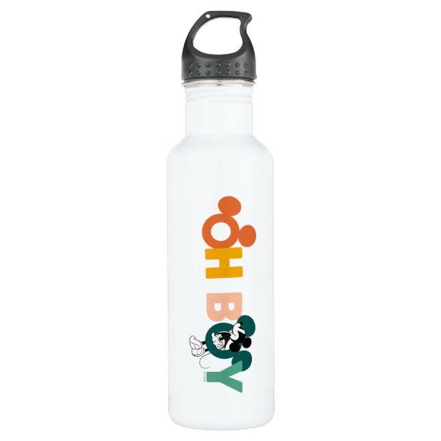 Mickey Mouse | Oh Boy Stainless Steel Water Bottle (Front)