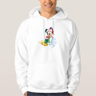 Mickey Mouse on Snowflake Hoodie
