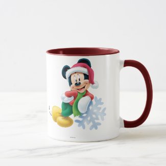 Mickey Mouse on Snowflake Mug