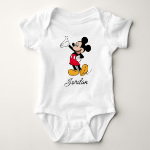 Mickey Mouse Open Hand Gesture Baby Bodysuit
