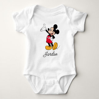 Mickey Mouse Open Hand Gesture Baby Bodysuit
