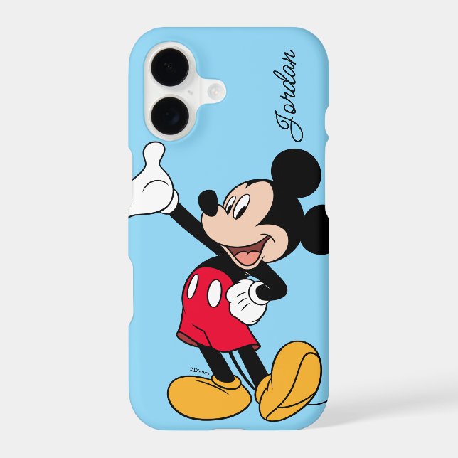 Mickey Mouse Open Hand Gesture Iphone Case (Back)