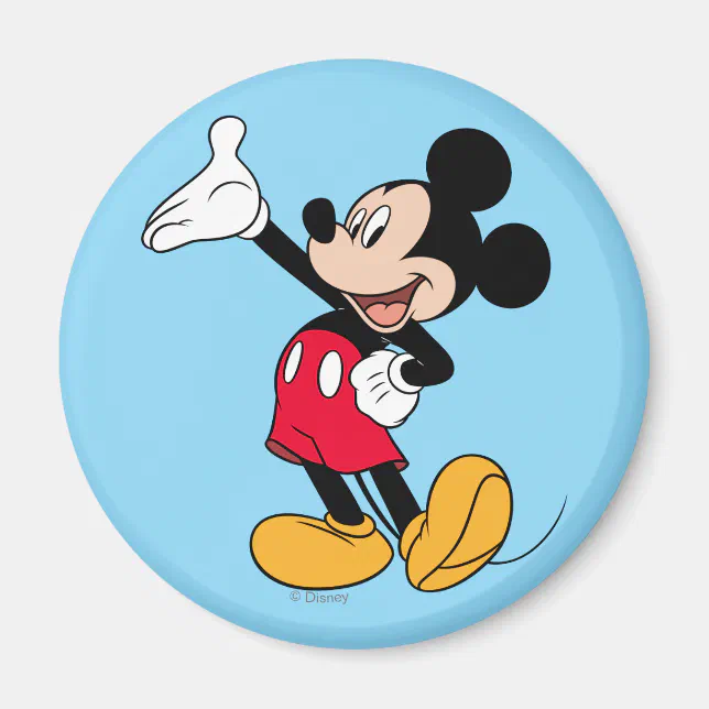 Open Sign Mickey Mickey Mouse Open Hand Gesture Magnet | Zazzle