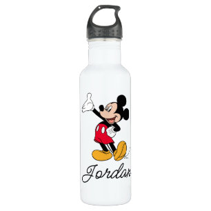 Mickey Mouse Open Hand Gesture Stainless Steel Water Bottle