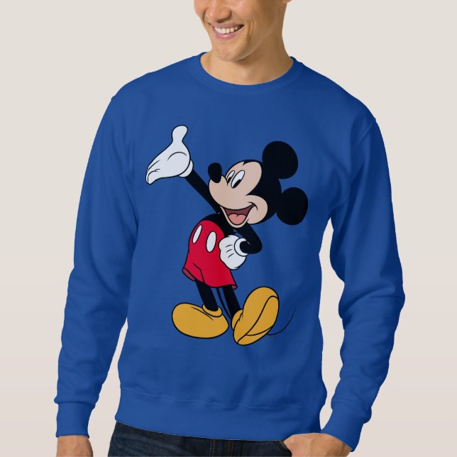Mickey Mouse Open Hand Gesture Sweatshirt (Front)