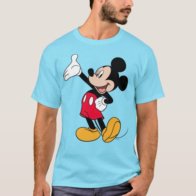 Mickey Mouse Open Hand Gesture T-Shirt (Front)