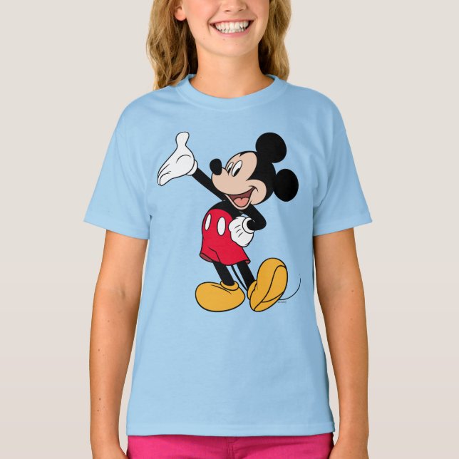Mickey Mouse Open Hand Gesture T-Shirt (Front)