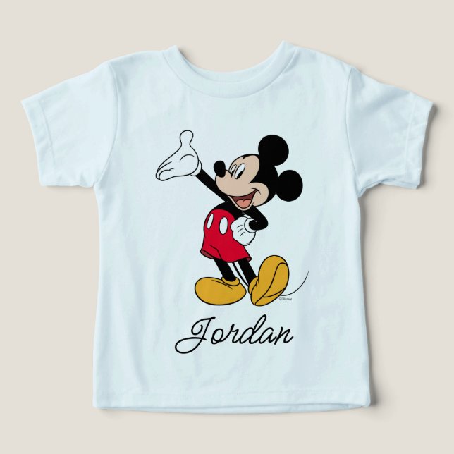Mickey Mouse Open Hand Gesture Toddler T-shirt (Design Front)