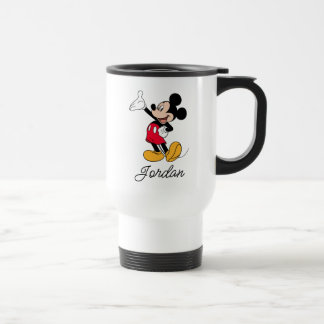 Mickey Mouse Open Hand Gesture Travel Mug