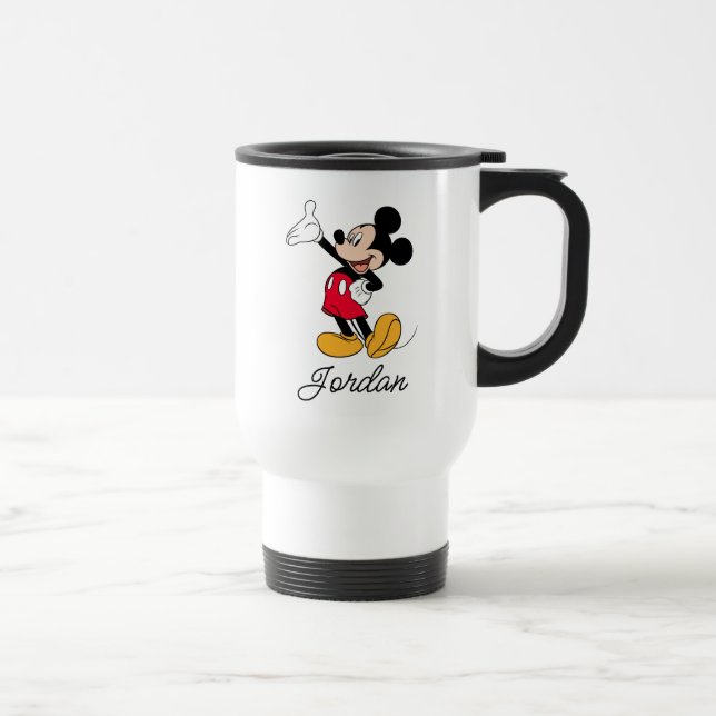 Mickey Mouse Open Hand Gesture Travel Mug (Right)