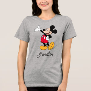 Mickey Mouse Open Hand Gesture Tri-Blend Shirt