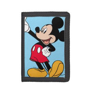Mickey Mouse Open Hand Gesture Tri-fold Wallet