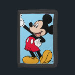 Mickey Mouse Open Hand Gesture Trifold Wallet<br><div class="desc">Mickey Mouse stands proudly in this iconic pose with one hand on hip and the other lifted high in an open palm gesture. Wear this on a cool graphic t-shirt,  personalized mug,  or custom tote bag. Shop this design on more custom products on Zazzle today!</div>