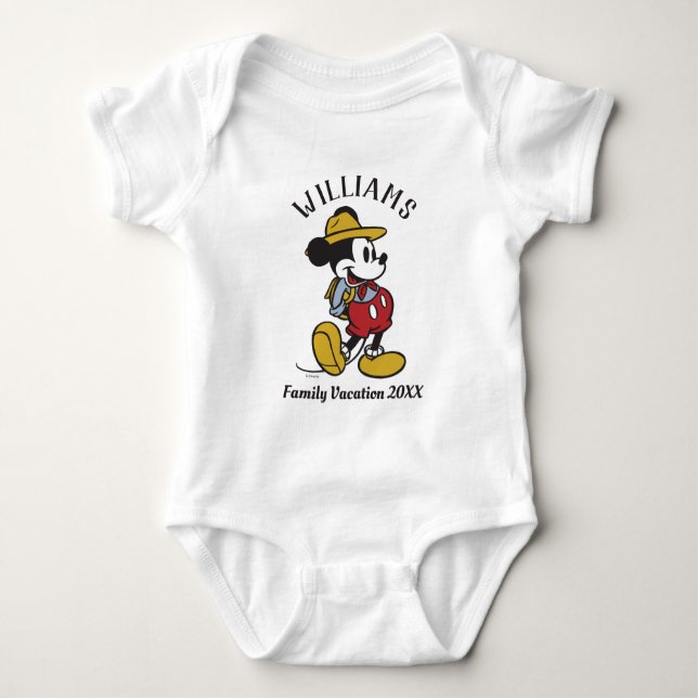 Mickey Mouse| Outdoor Mickey Baby Bodysuit (Front)