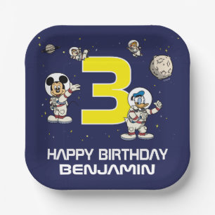 Mickey Mouse Outer Space Birthday  Paper Plates