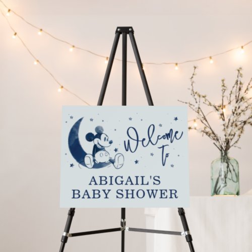 Mickey Mouse  Over the Moon Baby Shower Welcome Foam Board