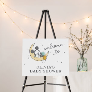 Mickey Mouse   Over the Moon Baby Shower Welcome Foam Board