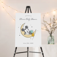 Mickey Mouse over the Moon Baby Shower Welcome