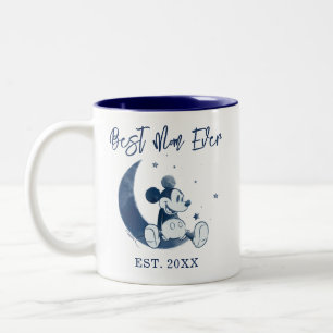 Mickey Mouse Over the Moon - Best Mom Ever Two-Tone Coffee Mug