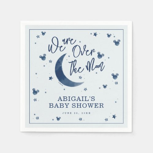 Mickey Mouse  Over the Moon _ Boy Baby Shower Napkins