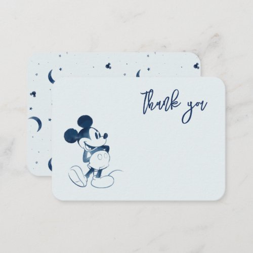 Mickey Mouse  Over the Moon _ Boy Baby Shower Place Card