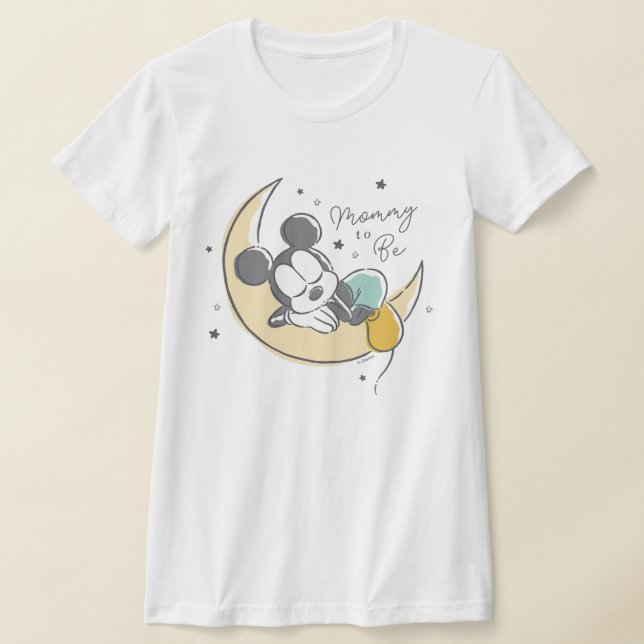 Mickey Mouse | Over the Moon - Mommy to Be T-Shirt (Laydown)