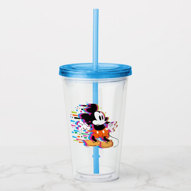 Mickey Mouse Paint Warp Acrylic Tumbler (Front)