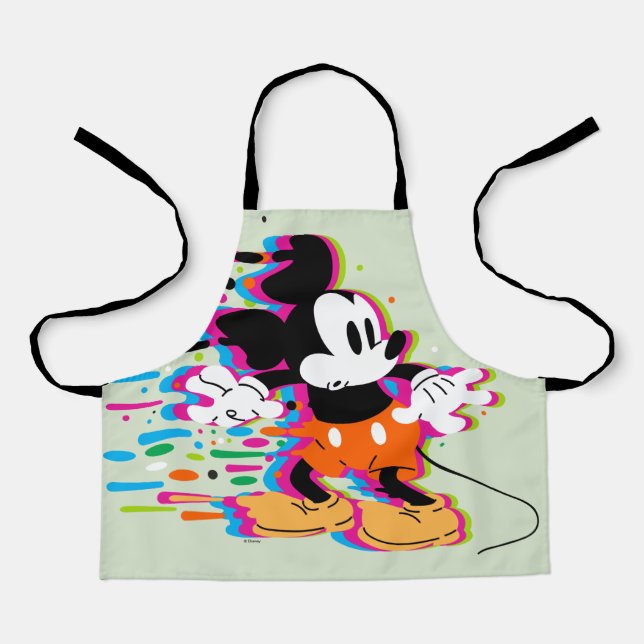 Mickey Mouse Paint Warp Apron (Front)