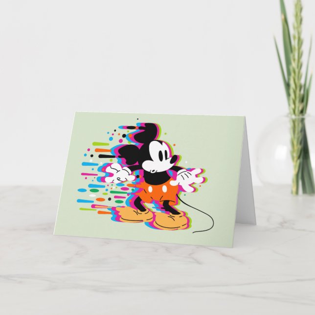 Mickey Mouse Paint Warp Card (Front)