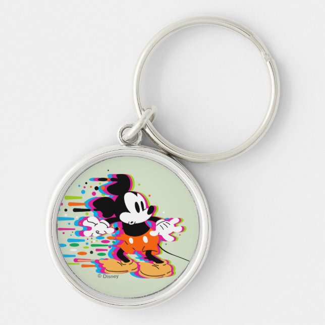 Mickey Mouse Paint Warp Keychain (Front)
