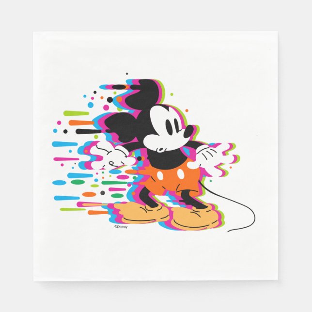 Mickey Mouse Paint Warp Napkins (Front)