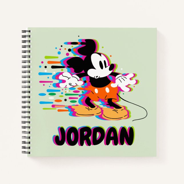 Mickey Mouse Paint Warp Notebook (Front)