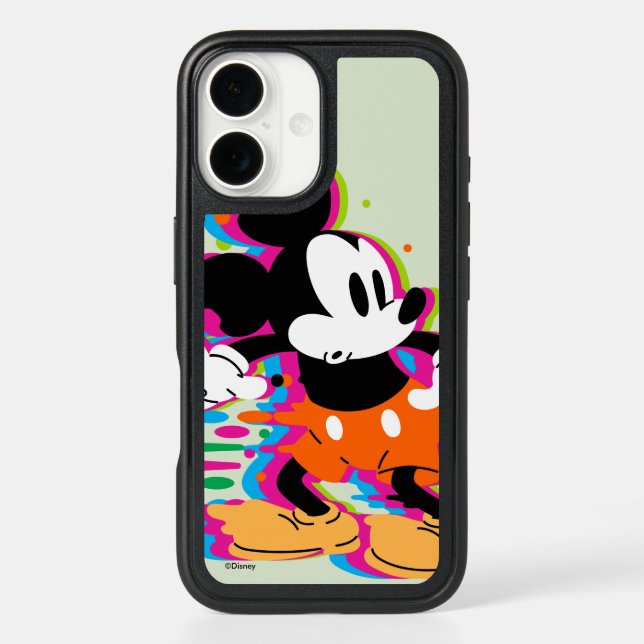 Mickey Mouse Paint Warp Otterbox iPhone Case (Back)