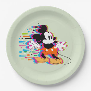 Mickey Mouse Paint Warp Paper Plates