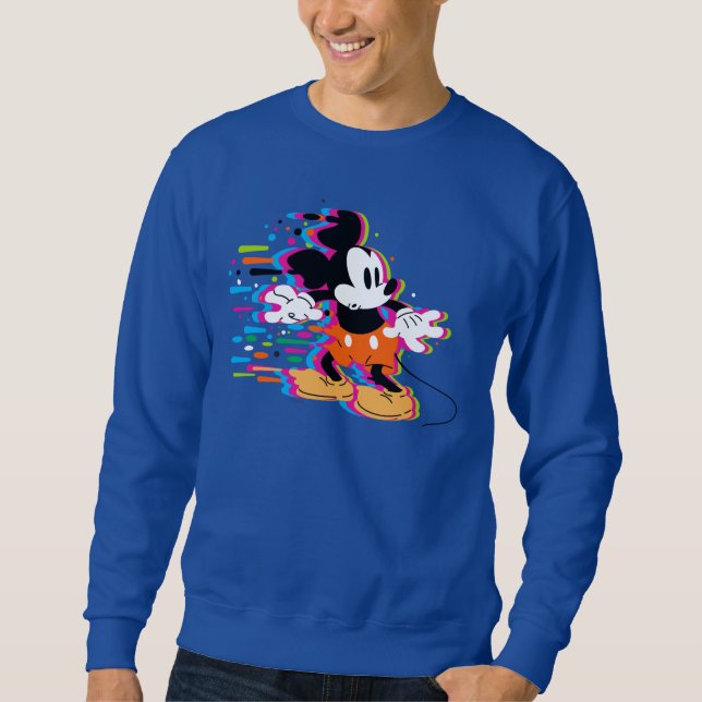 Mickey Mouse Paint Warp Sweatshirt (Front)