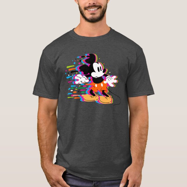 Mickey Mouse Paint Warp T-Shirt (Front)