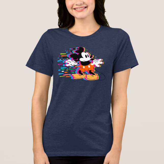 Mickey Mouse Paint Warp Tri-Blend Shirt (Front)