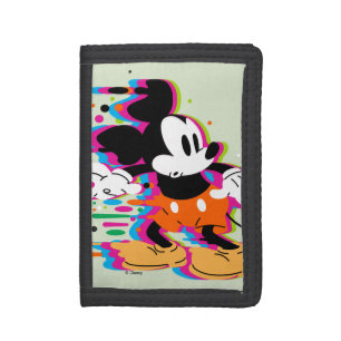 Mickey Mouse Paint Warp Tri-fold Wallet
