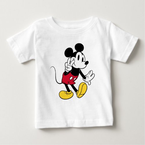 Mickey Mouse  Peace Out Baby T_Shirt