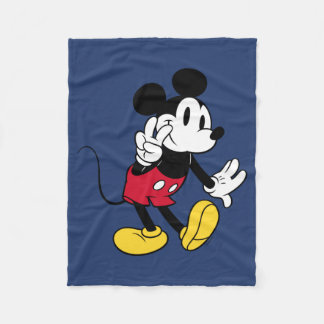 Mickey Mouse | Peace Out Fleece Blanket