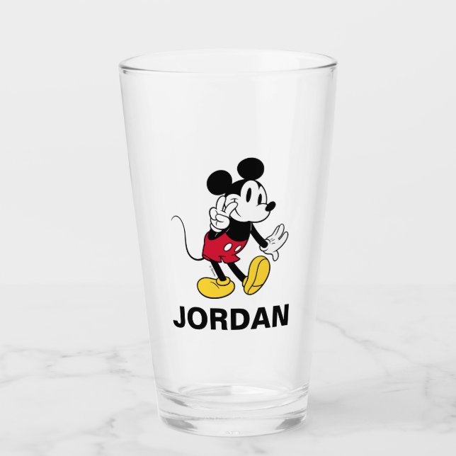 Mickey Mouse | Peace Out Glass (Front)