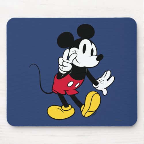 Mickey Mouse  Peace Out Mouse Pad