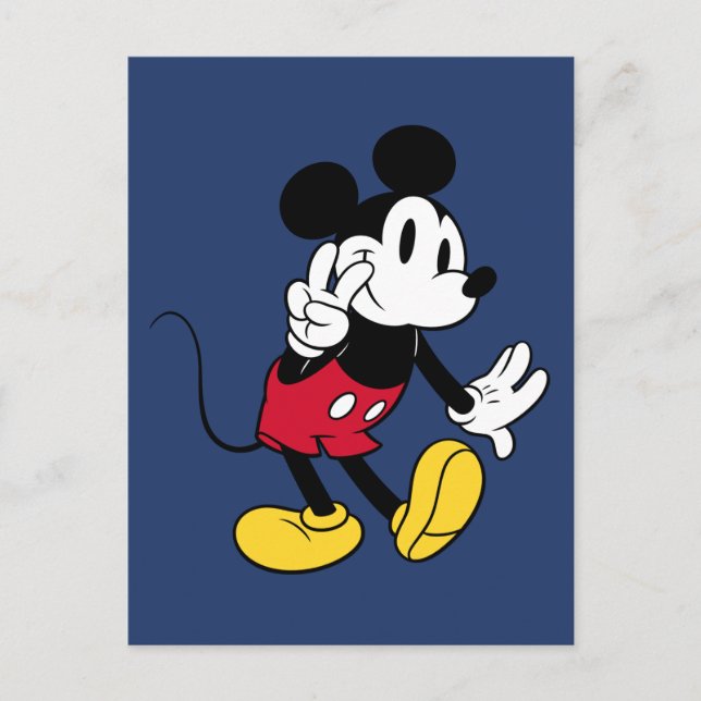 Mickey Mouse | Peace Out Postcard (Front)