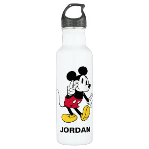 Mickey Mouse Peace Out Stainless Steel Water Bottle