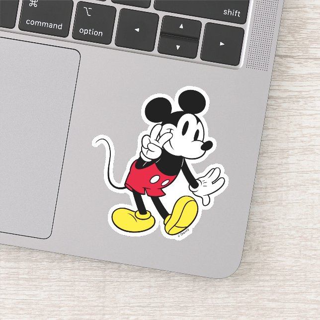 Mickey Mouse | Peace Out Sticker (Detail)