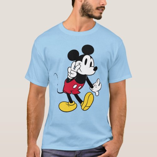 Mickey Mouse  Peace Out T_Shirt